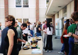 A crowd of students.